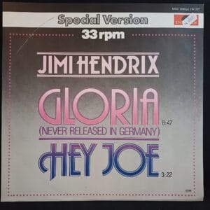 Jimi Hendrix - Gloria / Hey Joe MAXI SINGLE EX